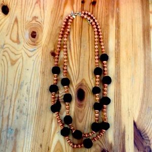 J.CREW wooden bead necklace